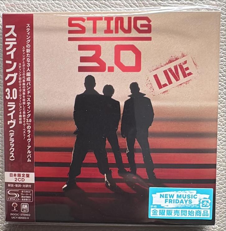 STING, 3.0 LIVE, 2 SHM-CD Japan Import + OBI, zie info, Cd's en Dvd's, Cd's | Pop, Nieuw in verpakking, 1980 tot 2000, Verzenden