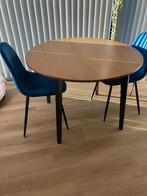 Mooie eettafel met bijpassende bijzettafel jysk, Huis en Inrichting, Ophalen, Zo goed als nieuw, Rond, 100 tot 150 cm