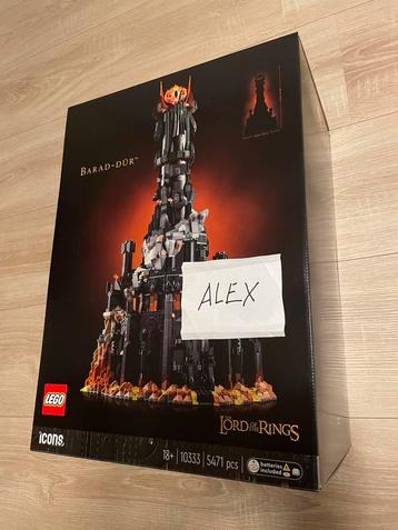 LEGO 10333 Barad-dur - Nieuw in geopende doos. Geen minifigs beschikbaar voor biedingen