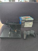 PlayStation 2, Met games, Zwart, Refurbished, Ophalen of Verzenden