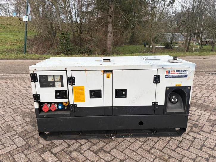 Atlas Copco QAS 20 kVA Yanmar noodstroom aggregaat, Doe-het-zelf en Verbouw, Aggregaten, Zo goed als nieuw, Dieselolie, Verzenden