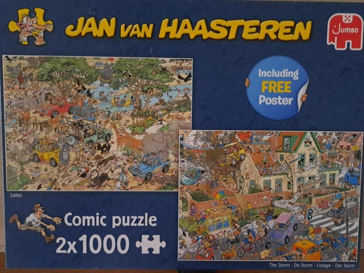 Jan van Haasteren puzzels, Hobby en Vrije tijd, Denksport en Puzzels, Zo goed als nieuw, Legpuzzel, 500 t/m 1500 stukjes, Ophalen of Verzenden