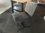 Grijze eetkamer stoelen 6x So true by Troubadour, Ophalen, Zo goed als nieuw, Vijf, Zes of meer stoelen, Stof