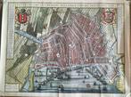 Fraaie antieke historische kaart Amsterdam 1657-1659., Ophalen of Verzenden