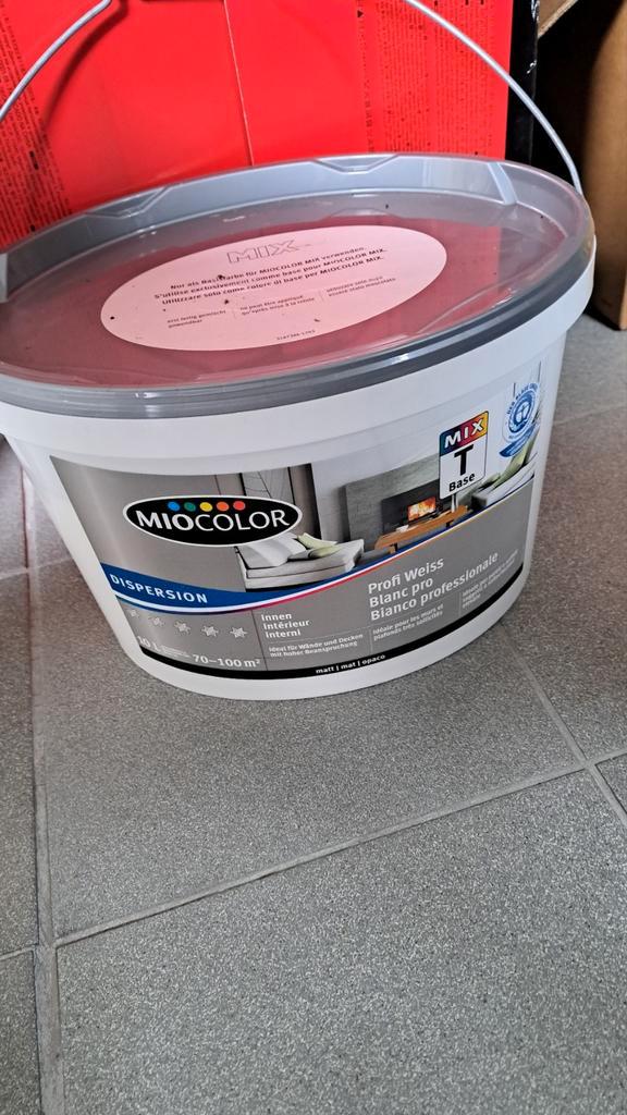 MIOCOLOR MIX Basisverf - Nog te mengen!, Doe-het-zelf en Verbouw, Verf, Beits en Lak, Nieuw, Verf, Minder dan 5 liter, Wit, Ophalen