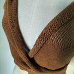 Wikkel vestje Sara Pacini, bruin, Ophalen of Verzenden, Zo goed als nieuw, Bruin, Zonder mouw