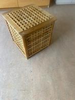 2x Ikea HOL bijzettafel / kruk / opberger / wasmand hout, Huis en Inrichting, Woonaccessoires | Kisten, Ophalen, Minder dan 50 cm