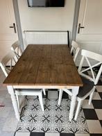 Keukentafel en vier stoelen, Huis en Inrichting, Tafels | Eettafels, 50 tot 100 cm, Rechthoekig, Ophalen of Verzenden, Vier personen