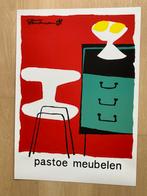 Affiche Pastoe ontworpen door T. Stradmann in 1958, Ophalen of Verzenden