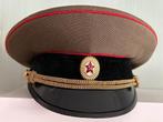 Vintage RUSSIAN MILITARY Hat w/ Hammer and Sickle Hat Badge,, Verzenden, Landmacht, Overige gebieden, Helm of Baret