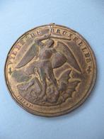 Bronzen penning - Brussel 1902, Antiek en Kunst, Curiosa en Brocante, Ophalen of Verzenden