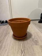Terracotta plant pot, Tuin en Terras, Bloempotten, Ophalen, Rond, Zo goed als nieuw, Minder dan 40 cm