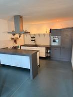 Complete keuken met kookeiland + Zanussi apparatuur., Huis en Inrichting, Keuken | Complete keukens, Ophalen, Gebruikt, Wit, Met kookeiland