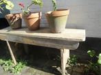 boeren bankje hard hout voor binnen of buiten, Antiek en Kunst, Curiosa en Brocante, Ophalen
