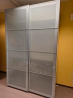 Ikea PAX witte kast met twee glas schuifdeuren, 200 cm of meer, Ophalen of Verzenden, Ikea, 50 tot 75 cm