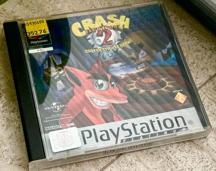 Crash Bandicoot 2 - Cortex strikes back, Spelcomputers en Games, Games | Sony PlayStation 1, Gebruikt, Avontuur en Actie, 1 speler