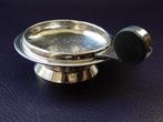 Art deco zilveren theezeef bijbehorend lekbakje, zilver, Verzenden, Zilver