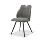 Eetkamerstoel Adele stof retro bliss antraciet, Huis en Inrichting, Stoelen, Modern design, Overige kleuren, Nieuw, Ophalen of Verzenden