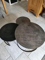 Industriële salontafels van metaal.  Direct afhalen mogelijk, Ophalen, 50 tot 100 cm, Rond, 50 tot 100 cm
