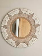 Ronde schelpen wandspiegel Asha uit Bali, Minder dan 50 cm, Rond, Ophalen of Verzenden, Tropical Home