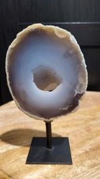 Agaat op standaard, Verzamelen, Mineralen en Fossielen, Ophalen of Verzenden