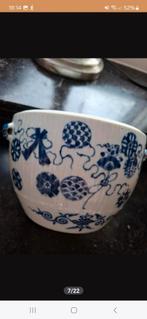 Antieke Chinees porseleinen pot/pan of bloempot Delfts Blauw, Ophalen of Verzenden