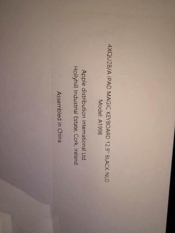 Nieuwe iPad Magic Keyboard 12.9 inch - Sealed!, Computers en Software, Apple iPads, Nieuw, Apple iPad, 12 inch, Ophalen of Verzenden