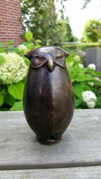 BOLLE UIL / bronzen beeld / 12,5 cm hoog, Antiek en Kunst, Kunst | Beelden en Houtsnijwerken, Ophalen of Verzenden