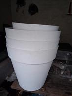 Elho bloempotten - 3 groot, 2 middel, 2 klein, Kunststof, Gebruikt, Rond, Balkon