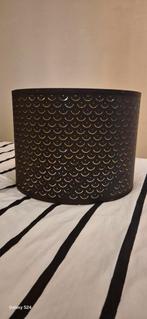 Zwarte lampenkap goudkleurig aan de binnenkant, Huis en Inrichting, Ophalen, 25 tot 50 cm, Zwart, Rond