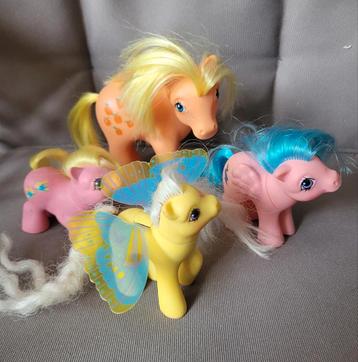 4 x Vintage My little pony/ Hasbro 80's / vleugel paardje  beschikbaar voor biedingen