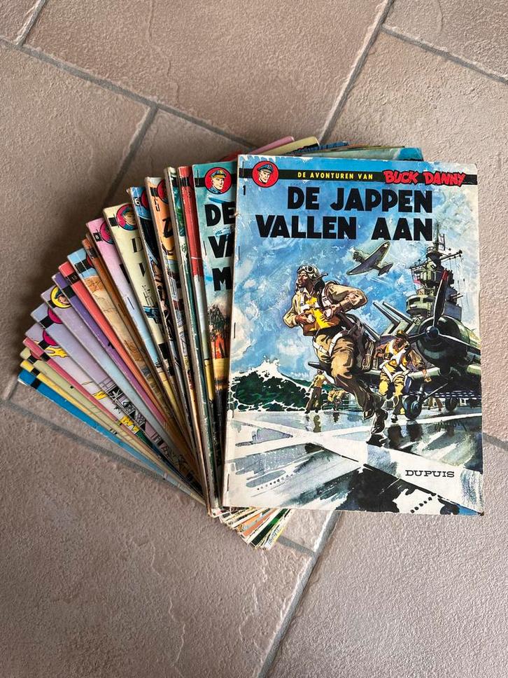 Buck Danny - Deel 1-21 van de Serie, Boeken, Stripboeken, Gelezen, Meerdere stripboeken, Ophalen of Verzenden