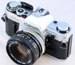 Canon AE-1 met 50mm/1.8 VINTAGE en in TOP STAAT nr.1, Gebruikt, Spiegelreflex, Canon, Ophalen of Verzenden