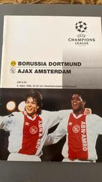 Programmaboekje BORUSSIA DORTMUND - AJAX AMSTERDAM, Ophalen of Verzenden, Zo goed als nieuw, Ajax, Boek of Tijdschrift