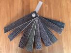 Bunch met staaltjes tapijt vloerbedekking bruin grijs, Bruin, Minder dan 50 cm, Ophalen of Verzenden, Zo goed als nieuw