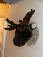 7 pluche rendier eland koppen als winter kerst decoratie, Diversen, Kerst, Ophalen of Verzenden, Gebruikt