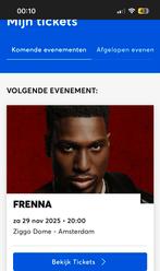 2x Frenna Ziggo Dome vak 207, Tickets en Kaartjes, Twee personen