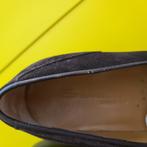 Santoni suede Instap schoenen met muis kleur 7/5 ( 41 / 5), Loafers, Bruin, Verzenden, Zo goed als nieuw