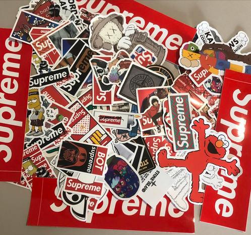 Stone island , supreme box logo stickers MacBook, Verzamelen, Stickers, Nieuw, Ophalen of Verzenden