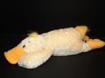 ANNA CLUB PLUSH EEND ZACHTE KRULLERIGE BADSTOF GEEL MET VELO, Verzenden, Nieuw, Eend