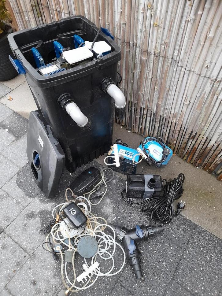 Vijverfilter Oase met water en luchtpompen, Tuin en Terras, Vijver-toebehoren, Gebruikt, Vijverfilter, Ophalen