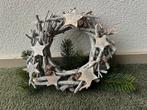 Prachtige zilver grijze glinsterende KERSTKRANS !!!, Huis en Inrichting, Ophalen of Verzenden, Zo goed als nieuw