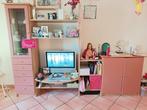 TV Kast met vitrine & licht (Set) met kastje gebruikt, Ophalen, Gebruikt, 150 tot 200 cm, Glas
