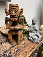 Taino caribbean god houtsnijwerk beeld uniek Houtsnijwerk, Ophalen of Verzenden