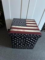 Amerikaanse poef, Huis en Inrichting, Ophalen of Verzenden, Zo goed als nieuw, Rond, Minder dan 50 cm