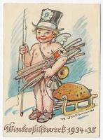 526) Propagandakaart: Winterhilfswerk 1934/1935, Verzenden, Duitse Keizerrijk