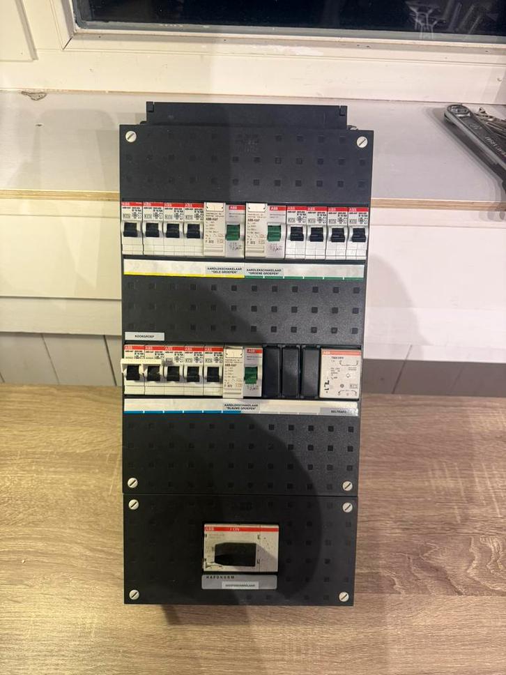 3 fase groepenkast abb hafonorm busboard, Hobby en Vrije tijd, Elektronica-componenten, Zo goed als nieuw, Ophalen of Verzenden