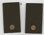 set rangen epauletten Vaandrig / Adjudant (I), Verzamelen, Ophalen of Verzenden, Landmacht, Nederland, Embleem of Badge