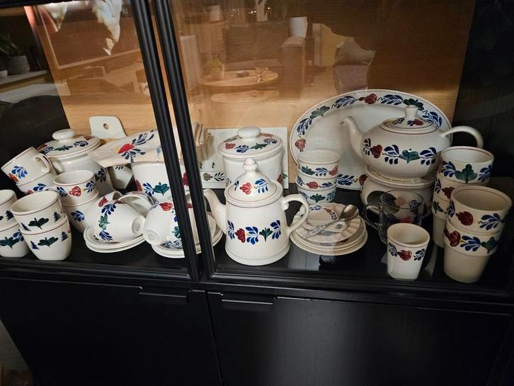 Complete Boerenbont Servies Collectie, Antiek en Kunst, Antiek | Servies compleet, Ophalen