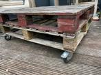 Pallettafel tafel pallets tuintafel pallets, Ophalen, Gebruikt, Rechthoekig, Hout